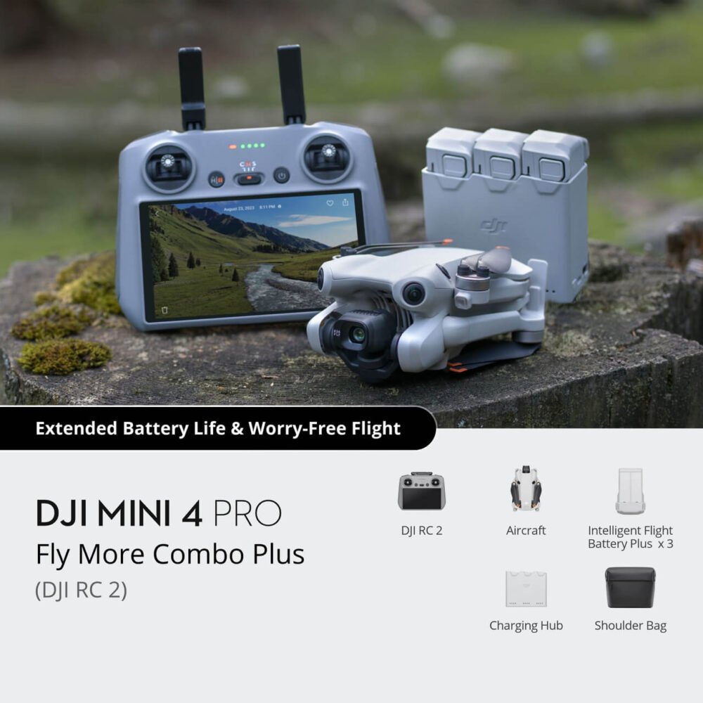 DJI Mini 4 Pro Fly More Combo Plus (RC 2)(GL）